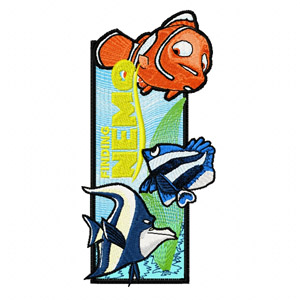 Finding Nemo Bookmark embroidery design